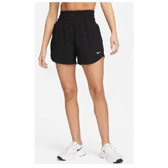 NIKE One Ultra High 3 Brief-Lined Shorts - Black - Size: XS - Picture 2 of 4